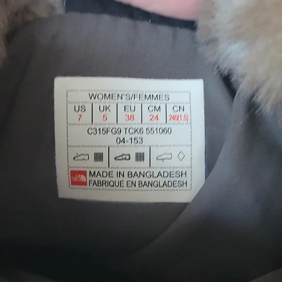 North Face Thermoball Puffer Ankle Booties Sz 7 - Picture 7 of 10